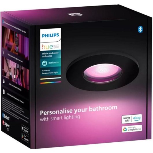Luce a incasso intelligente Philips Hue Xamento Nero Bluetooth/Zigbee