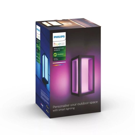 Aplique mural para exteriores Philips Hue White and Color ambiance Impress