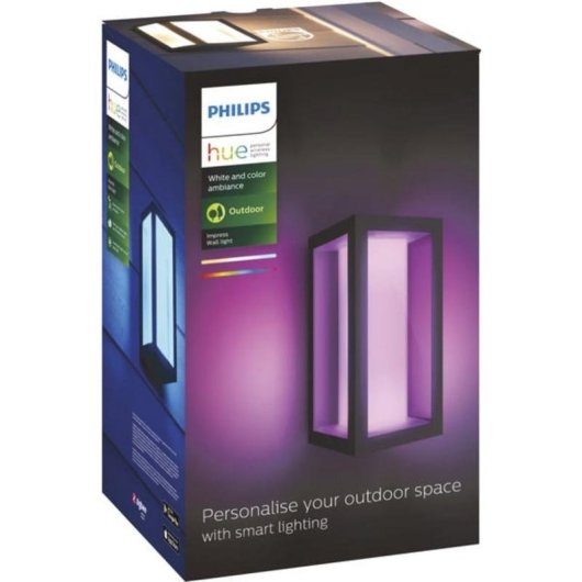 Aplique mural para exteriores Philips Hue White and Color ambiance Impress