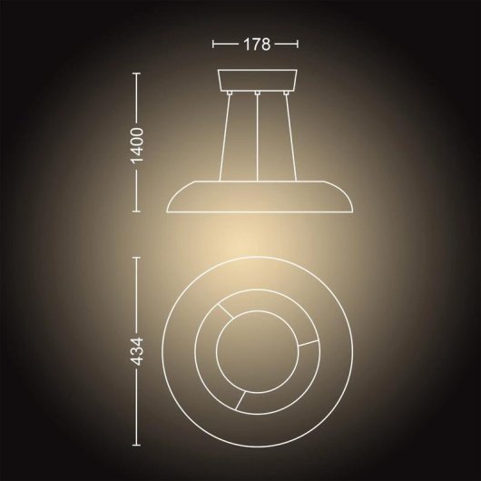Lampada a sospensione intelligente Philips Hue White Ambiance Amaze