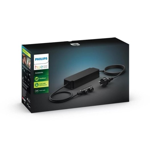 Fuente de alimentación Philips Hue exterior 100W IP67 compatible Alexa y Google