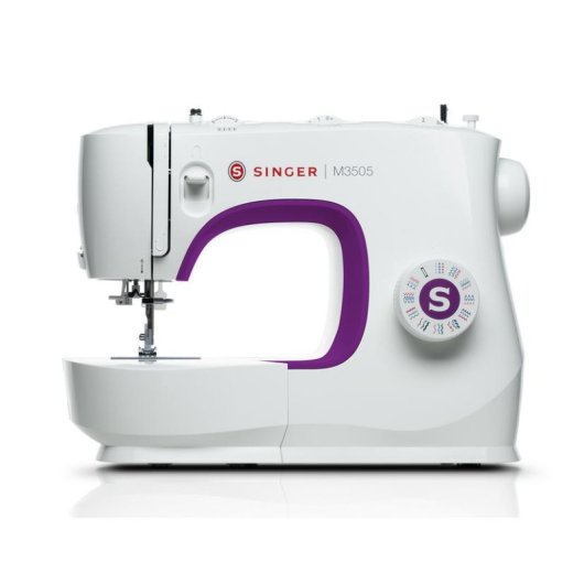 Máquina de coser Singer M3505 semiautomática blanca 32 programas de costura