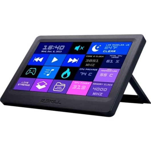 Clavier G.Skill WigiDash tactile avec écran LED 7 pouces pour PC