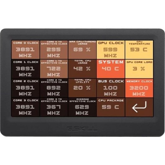 Clavier G.Skill WigiDash tactile avec écran LED 7 pouces pour PC