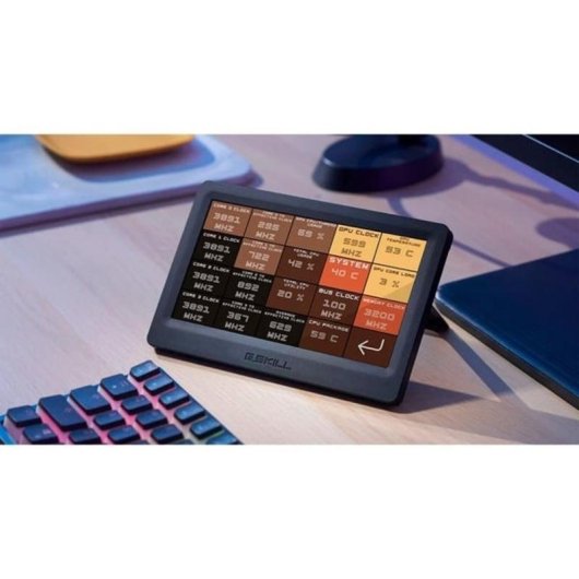 Clavier G.Skill WigiDash tactile avec écran LED 7 pouces pour PC