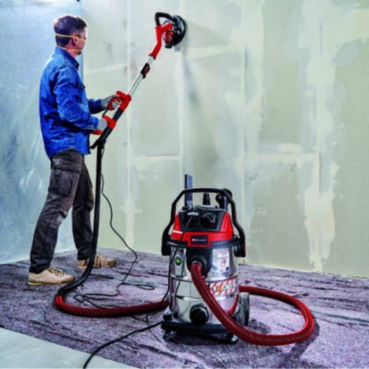 Aspiradora de tambor Einhell TE-VC 2025 SACL 2200W 25L HEPA Seco y húmedo rojo/acero