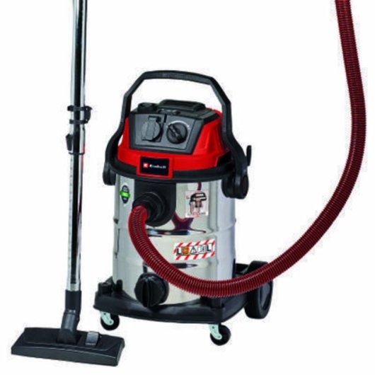 Aspiradora de tambor Einhell TE-VC 2025 SACL 2200W 25L HEPA Seco y húmedo rojo/acero