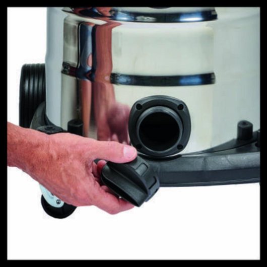 Aspiradora de tambor Einhell TE-VC 2025 SACL 2200W 25L HEPA Seco y húmedo rojo/acero