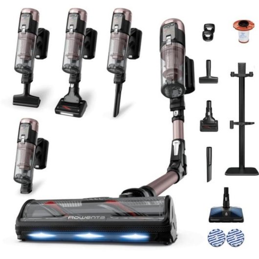 Aspiradora sin Cable Rowenta X-Force Flex RH9CD9E0 780W 120 min Fregado Mascotas Bronce