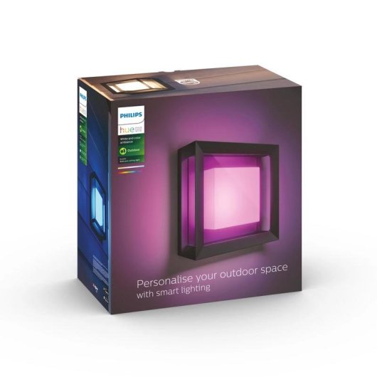 Aplique mural intelligent pour extérieurs Philips Hue White and Color ambiance Econic