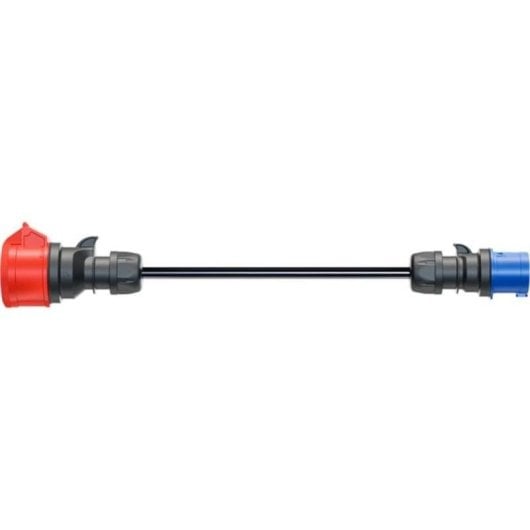 Adaptador go-e para Gemini flex 11 kW, CEE rojo trifásico 16A a CEE azul 16A