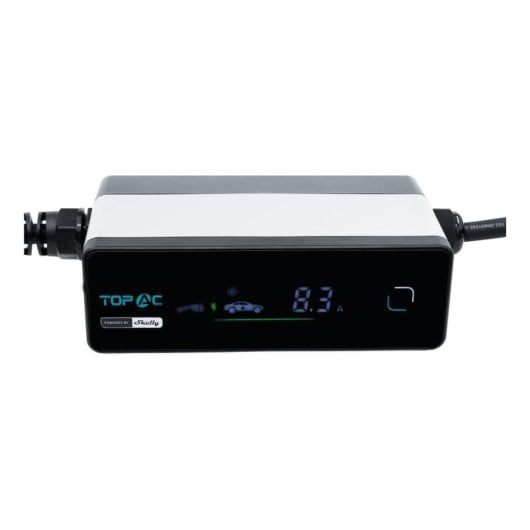 Wallbox Portative Shelly TopAC 11 kW Type 2 16 A 5 m Noir