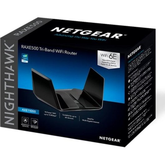 Router Netgear Nighthawk RAXE500 WiFi 6E Tribande 10,8 Gbps USB 3.2