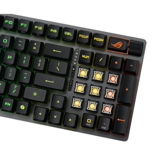 Tastiera ASUS ROG Strix Scope II 96 RX ottica wireless e cablata RGB nera