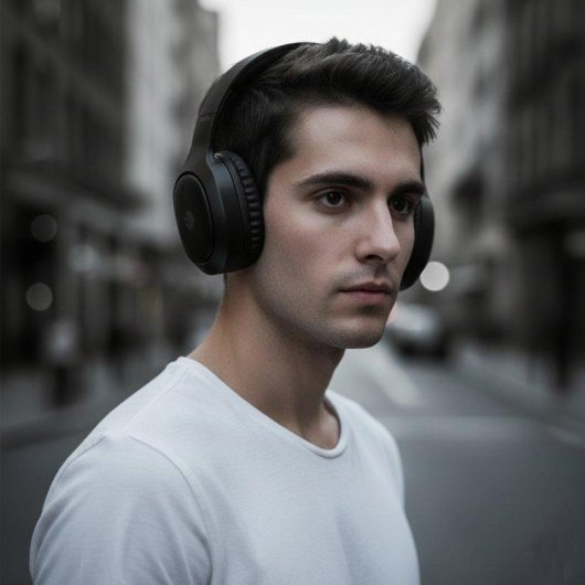 Auriculares NGS Artica Tempest inalámbricos Bluetooth con micrófono y plegables negros