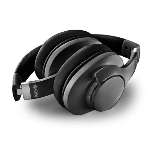 NGS Artica Storm Bluetooth kabellose Kopfhörer mit ANC, abnehmbare Batterie 45H Schwarz