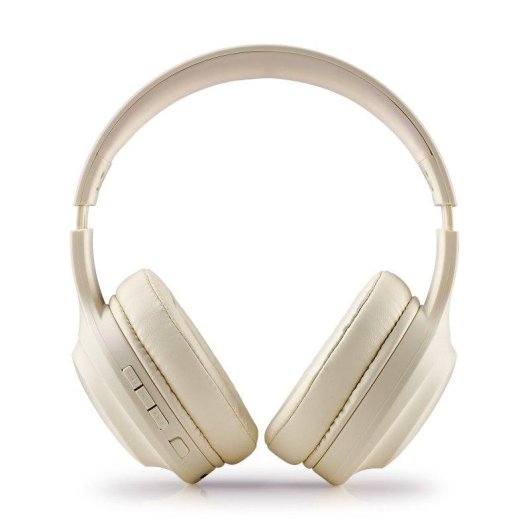 NGS Artica Glacier kabellose Bluetooth 5.4 Over-Ear Kopfhörer beige 75 Stunden