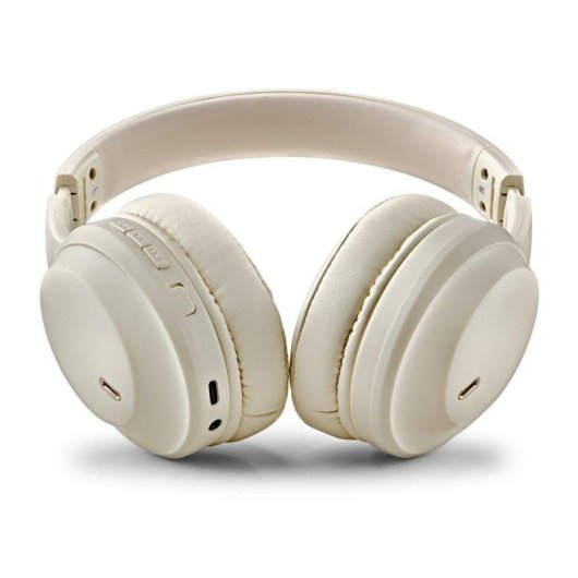 NGS Artica Glacier kabellose Bluetooth 5.4 Over-Ear Kopfhörer beige 75 Stunden