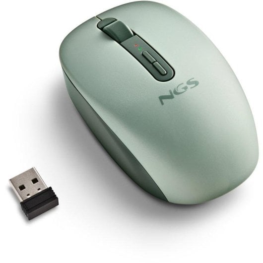 Mouse NGS Wireless Dual Bluetooth 5.2 1600DPI Silenzioso Verde