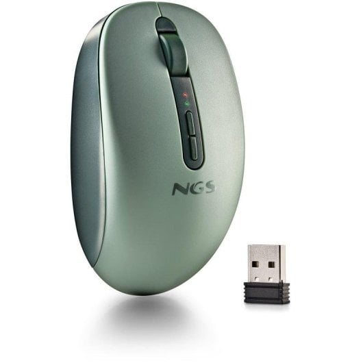 Mouse NGS Wireless Dual Bluetooth 5.2 1600DPI Silenzioso Verde