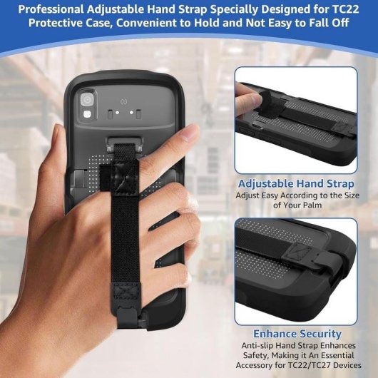 Funda protectora Zebra SG-TC2L-BOOT-01 para TC22/TC27 con correa y cristal