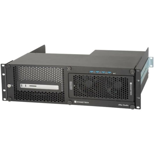 Gabbia rack Sonnet XMAC-STD-IIDV Nero 3U per Mac Studio