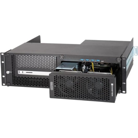 Gabbia rack Sonnet XMAC-STD-IIDV Nero 3U per Mac Studio