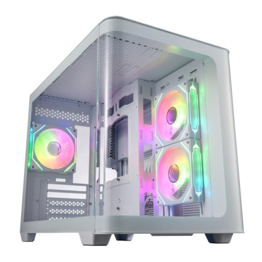 Boîtier PC FSP S380-WA Mini Tower mITX/mATX Blanc ARGB