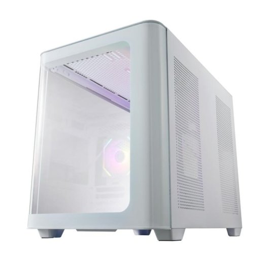 Boîtier PC FSP S380-WA Mini Tower mITX/mATX Blanc ARGB