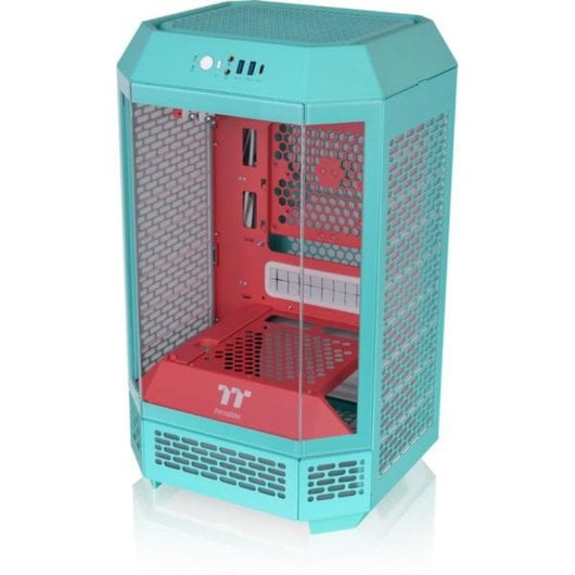 Caja PC Thermaltake The Tower 250 Mini Tower Mini-ITX Menta/Rojo