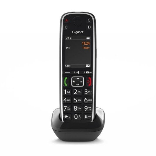 Telefon Gigaset E720HX DECT/Analog Kabellos 200 Einträge SMS Schwarz