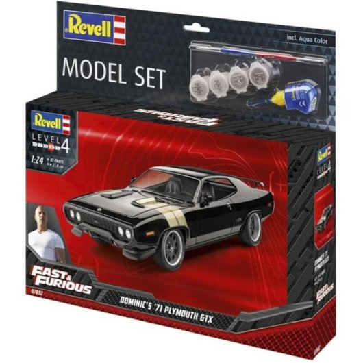 Modello Revell Plymouth GTX 1971 Scala 1:24 Kit di Costruzione Auto
