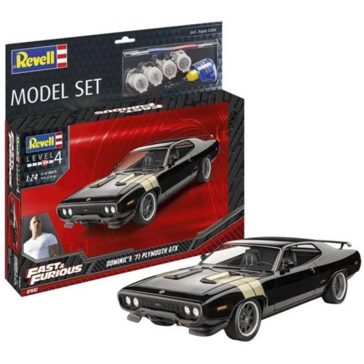 Modello Revell Plymouth GTX 1971 Scala 1:24 Kit di Costruzione Auto