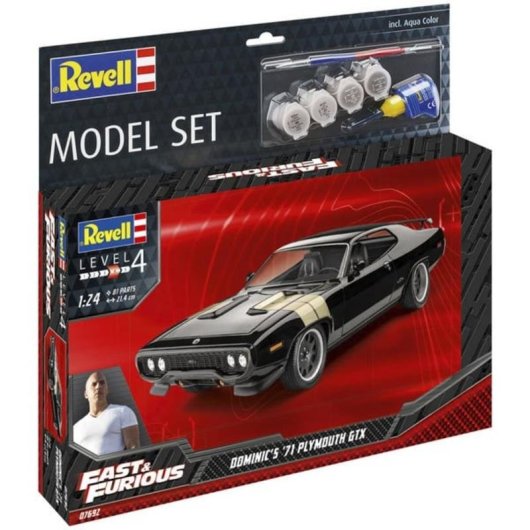 Modello Revell Plymouth GTX 1971 Scala 1:24 Kit di Costruzione Auto