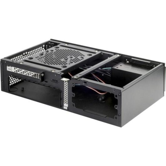 Carcasa SilverStone SST-ML06B Mini-ITX negra con aluminio y soporte SFX