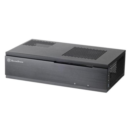 Carcasa SilverStone SST-ML06B Mini-ITX negra con aluminio y soporte SFX