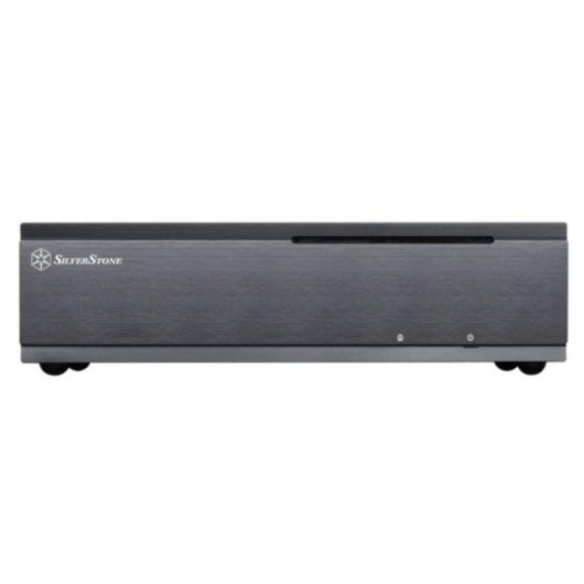 Carcasa SilverStone SST-ML06B Mini-ITX negra con aluminio y soporte SFX
