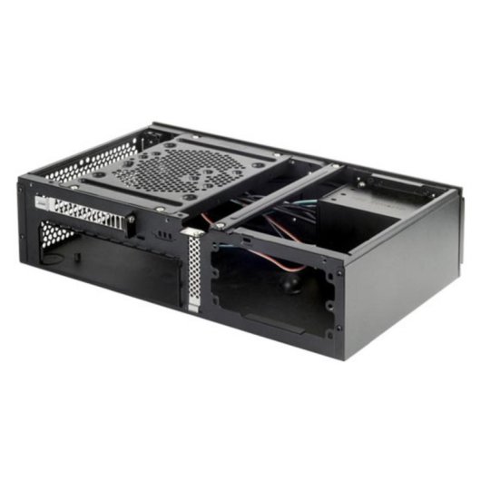 Carcasa SilverStone SST-ML06B Mini-ITX negra con aluminio y soporte SFX