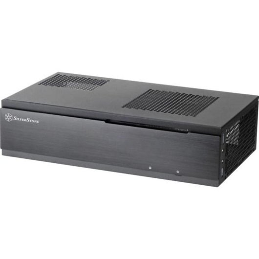 Carcasa SilverStone SST-ML06B Mini-ITX negra con aluminio y soporte SFX