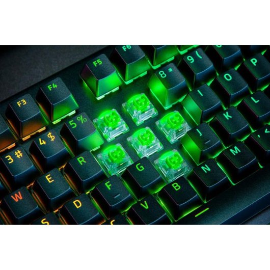 Teclado Razer BlackWidow V4 Pro mecânico switches Yellow RGB QWERTZ alemão