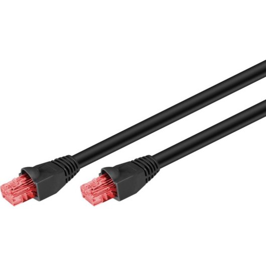Cavo di rete Goobay 55434 20 m Cat6 U/UTP Nero