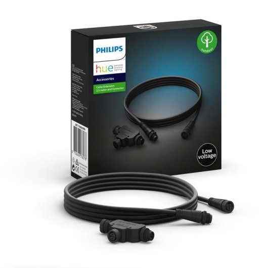 Cable alargador Philips pour extérieur 2,5 m IP67