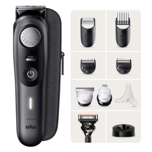 Haarschneider Braun BeardTrimmer 9 BT9421 Kabellos 180min 40 Längen 3 Aufsätze Wasserdicht