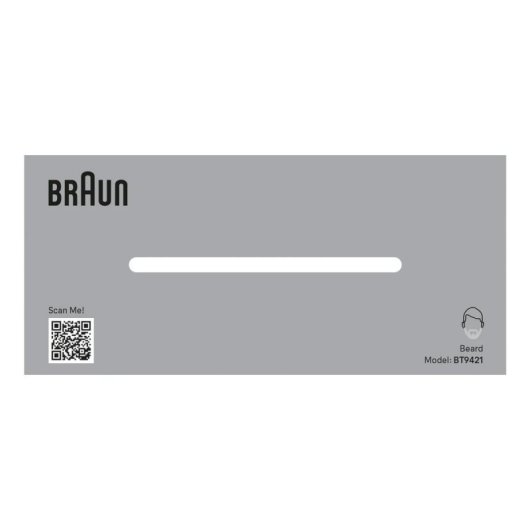 Haarschneider Braun BeardTrimmer 9 BT9421 Kabellos 180min 40 Längen 3 Aufsätze Wasserdicht