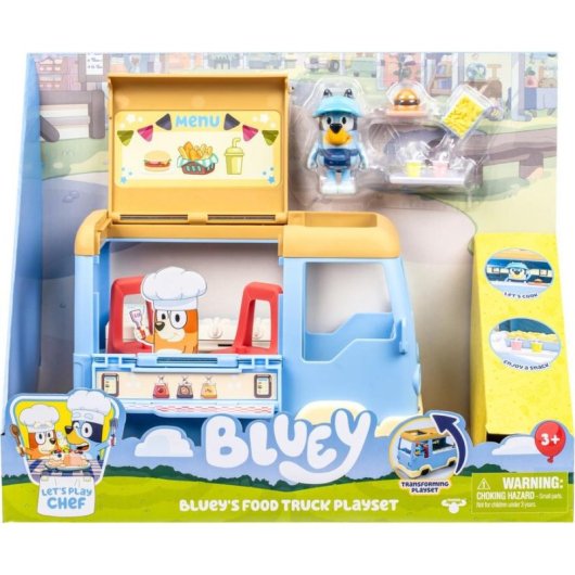 Figura d'azione Moose Toys Bluey Veicolo Foodtruck Multicolore Plastico 3 anni