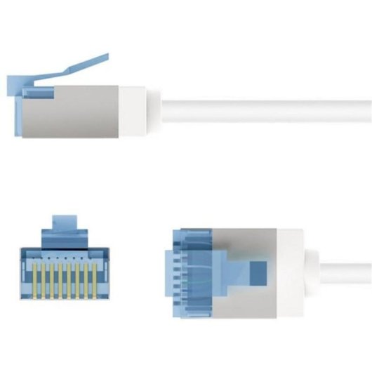 Cable de red Goobay 74302 Cat6a U/UTP 15 m Blanco