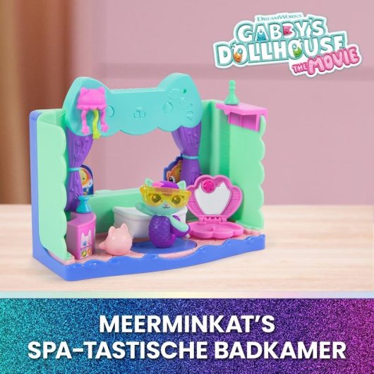 Set de Brinquedos Gabby's Dollhouse Banho de Siregata com Figura Gatirena e Acessórios
