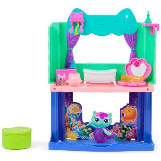 Set de Brinquedos Gabby's Dollhouse Banho de Siregata com Figura Gatirena e Acessórios