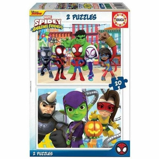 Puzzle Educa Spidey & His Amazing Friends 2x20 peças