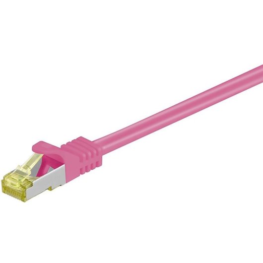 Cavo di rete Goobay RJ-45 CAT7 5 m Magenta S/FTP